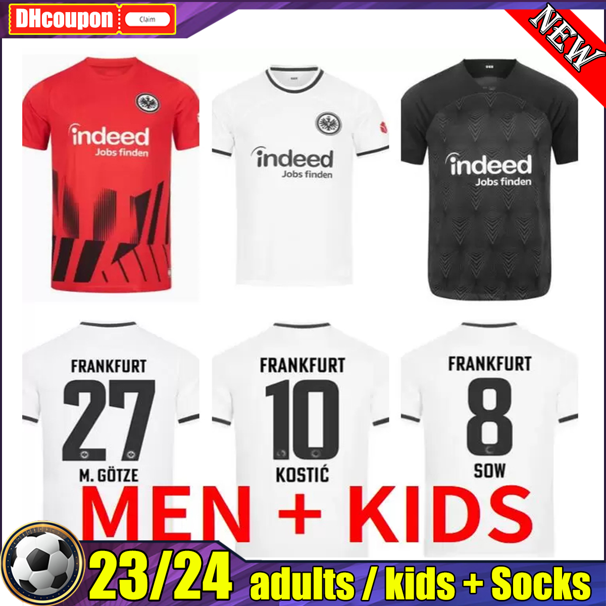 22 23 Hinteregger Eintracht Frankfurt Soccer Jerseys 2021 2022 2023 SILVA SILVA COSTA Home DOST sow KOSTIC KAMADA MEN KIDS KIT Football shirts Camisetas De Futbol, 09
22 23 Hinteregger Eintracht Frankfurt Soccer Jerseys 2021 2022 2023 SILVA SILVA COSTA Home DOST sow KOSTIC KAMADA MEN KIDS KIT Football shirts Camisetas De Futbol, 09