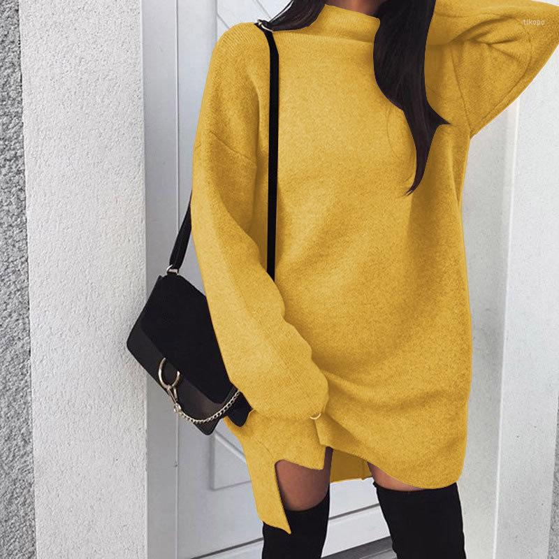 Casual Dresses Turtleneck Sweatshirt Dress Women' Winter Solid Color Long Sleeve Hem Split Mini Fashion Street Ladies Vestidos, Sky blue
Casual Dresses Turtleneck Sweatshirt Dress Women' Winter Solid Color Long Sleeve Hem Split Mini Fashion Street Ladies Vestidos, Sky blue