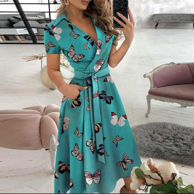 Casual Dresses Elegant Butterfly Print Boho Maxi Women Turn-Down Collar Belt Office Lady Dress For Summer Sexy V Neck Slim Dres, St21024 purple
Casual Dresses Elegant Butterfly Print Boho Maxi Women Turn-Down Collar Belt Office Lady Dress For Summer Sexy V Neck Slim Dres, St21024 purple