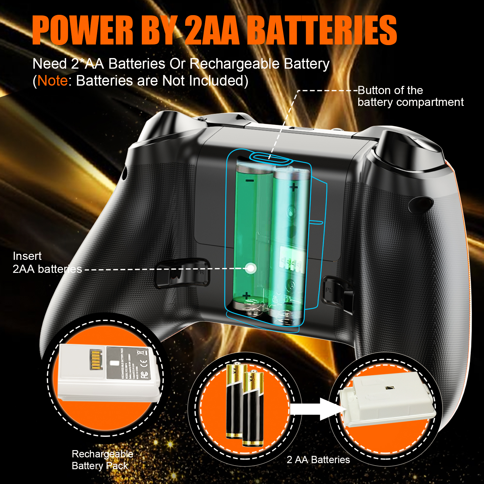 Wireless Gamepad For Xbox One Series X/S/PC/IOS/Android/Steam 6 Axis Gyro With Turbo Function Game Controller Consoles Joystick