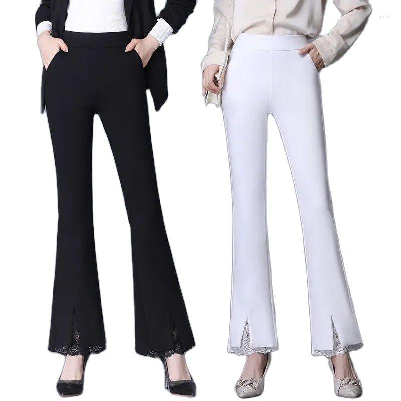 Women' Pants Black Cropped Women' Summer Fashion Korean Version Boot Cut Pant High Waist Thin Sag Elasticity Casual Long, Long pants 1
Women' Pants Black Cropped Women' Summer Fashion Korean Version Boot Cut Pant High Waist Thin Sag Elasticity Casual Long, Long pants 1