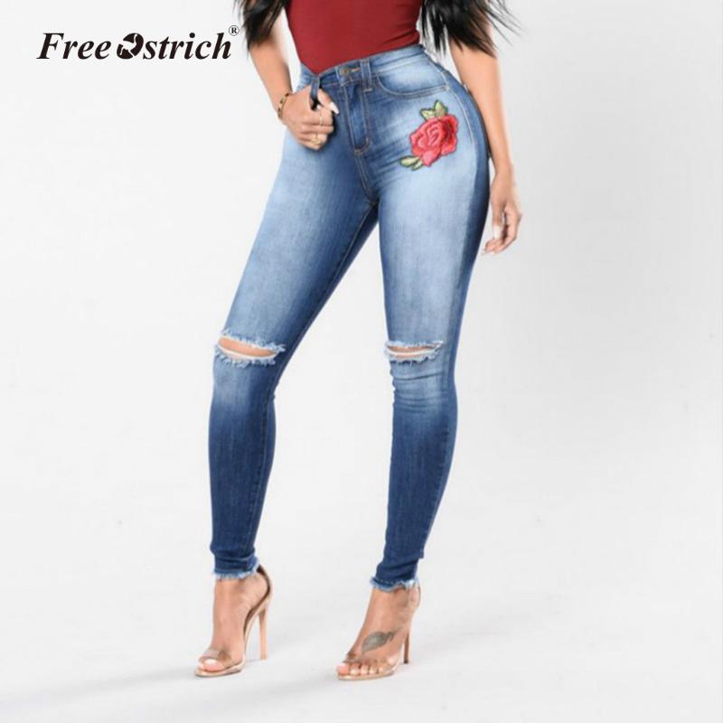 Women's Jeans Free Ostrich Women Embroidered Lady's Skinny Girl's Slim Print Trousers High Waist Sexy Pencil Pants Plus Size, Blue
Women's Jeans Free Ostrich Women Embroidered Lady's Skinny Girl's Slim Print Trousers High Waist Sexy Pencil Pants Plus Size, Blue