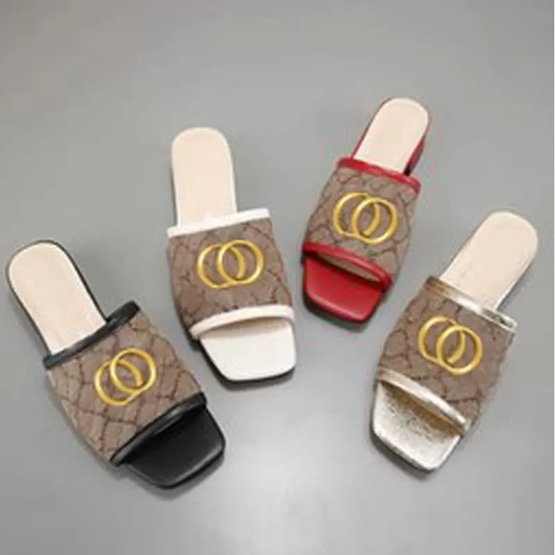 Designer Summer Beach slippers fashion Loafers Lazy Low heeled flops leather Letters lady Cartoon Slides women shoes Metal Ladies Sandals Large size 35-42 us4-us11, White
Designer Summer Beach slippers fashion Loafers Lazy Low heeled flops leather Letters lady Cartoon Slides women shoes Metal Ladies Sandals Large size 35-42 us4-us11, White