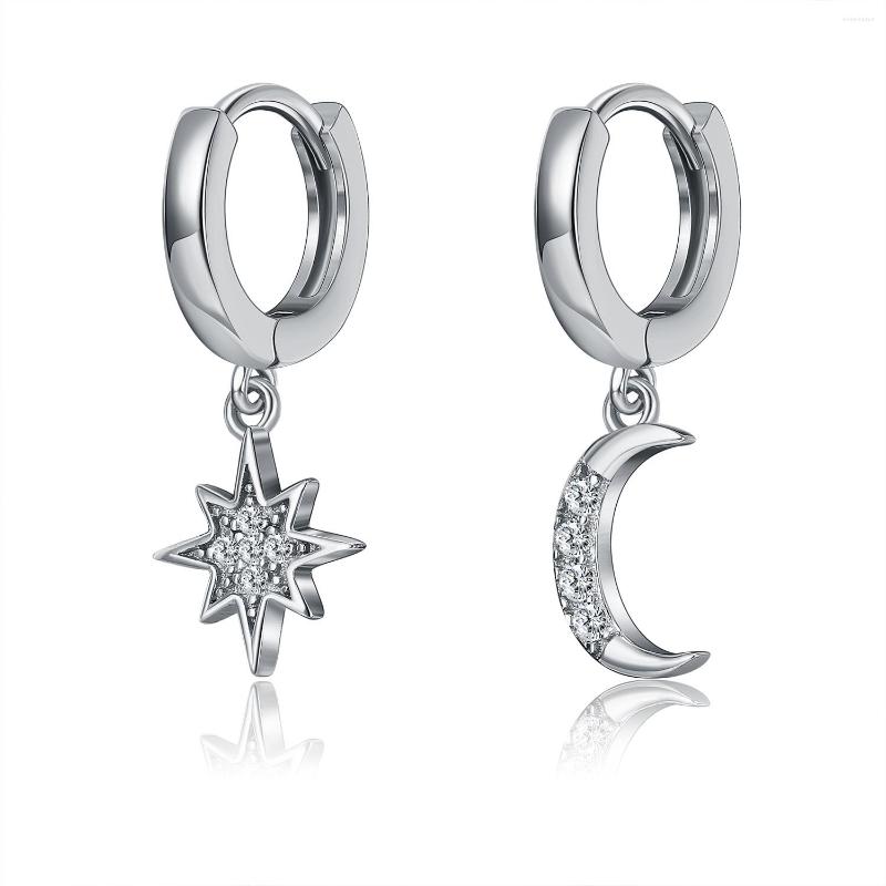 Dangle Earrings 925 Sterling Silver Creative Fashion Exquisite Zircon Ladies Pendant Star Moon Jewelry
Dangle Earrings 925 Sterling Silver Creative Fashion Exquisite Zircon Ladies Pendant Star Moon Jewelry