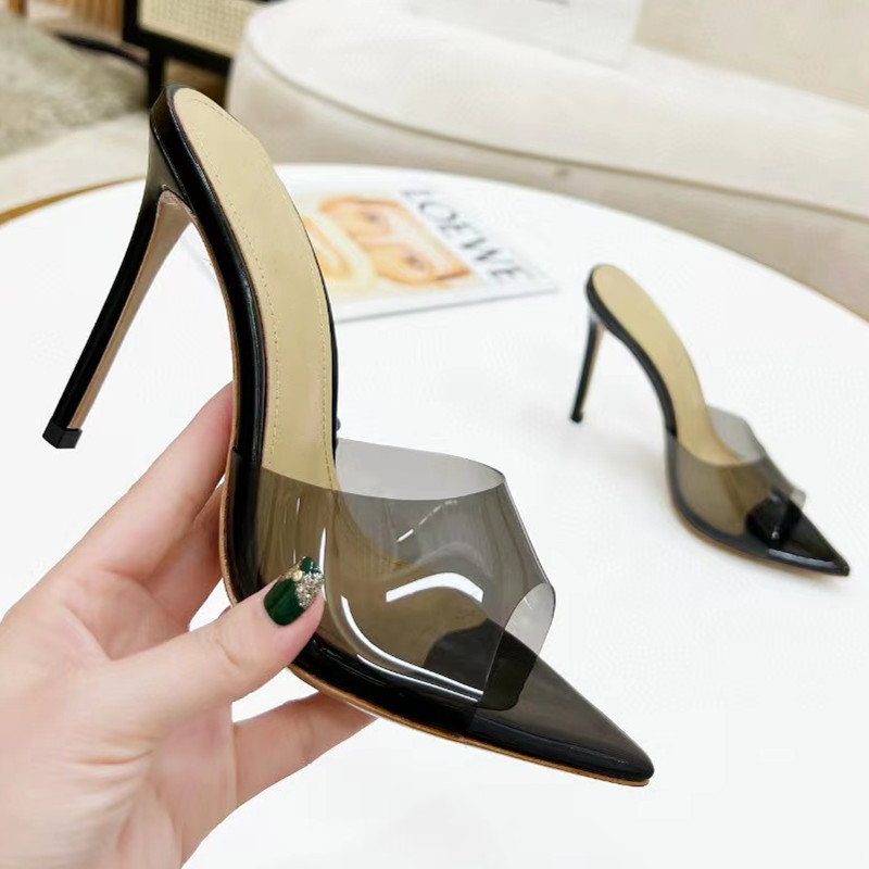 High Quality Brand Women Slippers Stilettos Thin Heel Pvc Dress Mules Designer Sandalias Party Shoes Women Zapatos Mujer, As pic
High Quality Brand Women Slippers Stilettos Thin Heel Pvc Dress Mules Designer Sandalias Party Shoes Women Zapatos Mujer, As pic