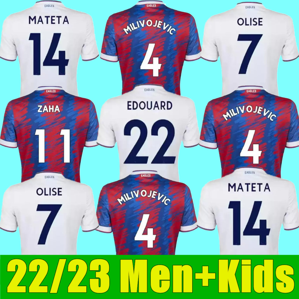 2022 2023 CRYSTAL OLISE Third Soccer Jerseys 22 23 PALACE ZAHA CPFC EZE J.AYEW Away 3rd maillots de foot BENTEKE MILIVOJEVIC ANDERSEN GALLAGHER Home Football shirt, 22/23 home+league patch
2022 2023 CRYSTAL OLISE Third Soccer Jerseys 22 23 PALACE ZAHA CPFC EZE J.AYEW Away 3rd maillots de foot BENTEKE MILIVOJEVIC ANDERSEN GALLAGHER Home Football shirt, 22/23 home+league patch