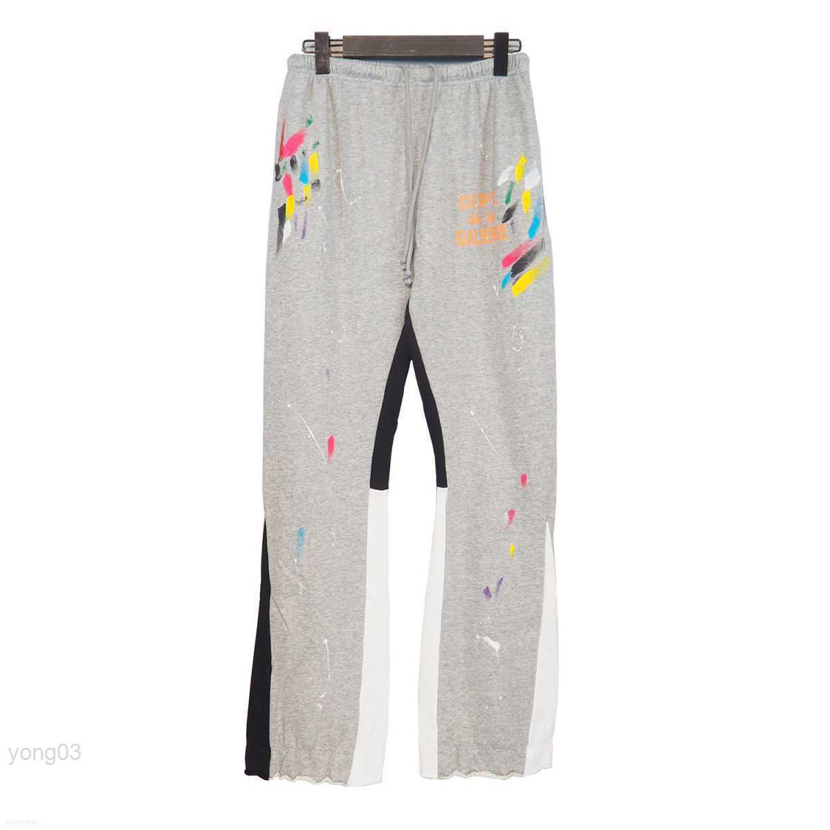Men's Pants Galleries Dept Designer Sweatpants Sports Correct Version of Hand-painted Speckled Stitching Drawstring High Street Casual, Blue
Men's Pants Galleries Dept Designer Sweatpants Sports Correct Version of Hand-painted Speckled Stitching Drawstring High Street Casual, Blue