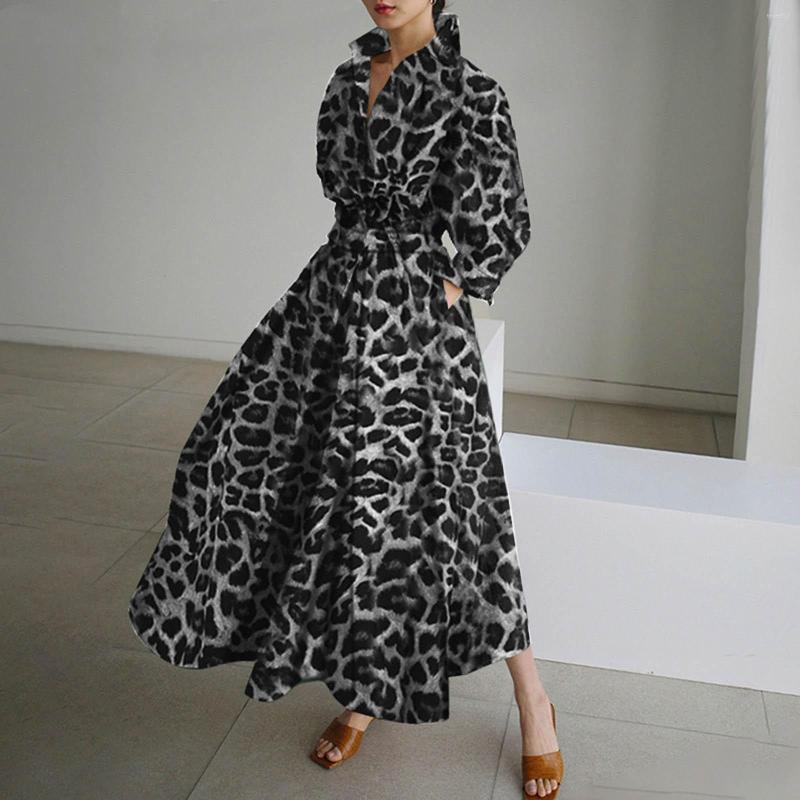 Casual Dresses Ladies Elegant Shirt Dress Leopard Print Long Sleeved Women' High Waisted Skirt, Khaki
Casual Dresses Ladies Elegant Shirt Dress Leopard Print Long Sleeved Women' High Waisted Skirt, Khaki