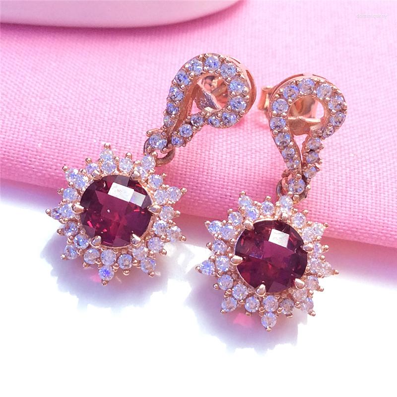 Dangle Earrings 585 Purple Gold Ruby For Women Plated 14K Rose Luxury Delicate Flower Ear Studs Wedding Party Jewelry
Dangle Earrings 585 Purple Gold Ruby For Women Plated 14K Rose Luxury Delicate Flower Ear Studs Wedding Party Jewelry