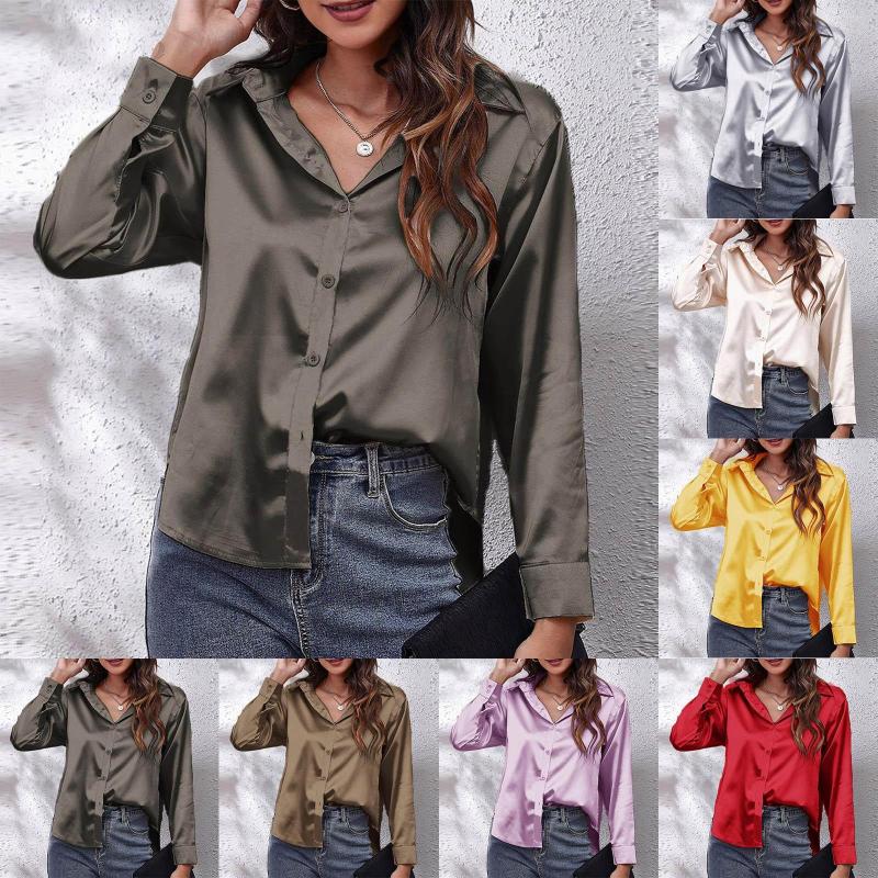 Women' Blouses Button Up Shirt Womens Oversized Plaid Shirts For Women Satin Women' Imitation Silk Long Stylus, Red
Women' Blouses Button Up Shirt Womens Oversized Plaid Shirts For Women Satin Women' Imitation Silk Long Stylus, Red