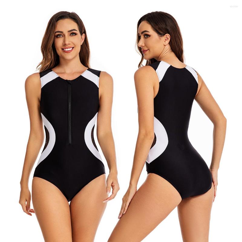 Women' Swimwear Front Zipper Sleeveless Sexy Surf One Piece Swimsuit Women 2023 Rashguard Bathing Suit Female Beachwear, A1
Women' Swimwear Front Zipper Sleeveless Sexy Surf One Piece Swimsuit Women 2023 Rashguard Bathing Suit Female Beachwear, A1