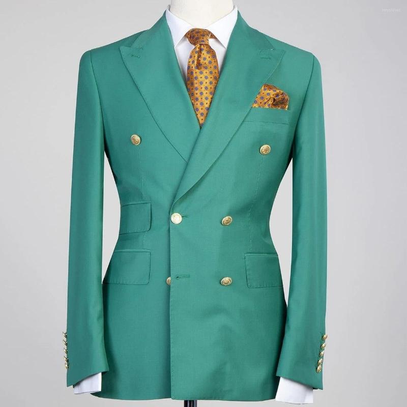 Men's Suits Fashion Men Sets Slim Fit Groom Double Breasted Blazer With Pants 2 Pieces Custom Made Terno Masculino Tuxedo For Wedding, Green
Men's Suits Fashion Men Sets Slim Fit Groom Double Breasted Blazer With Pants 2 Pieces Custom Made Terno Masculino Tuxedo For Wedding, Green
