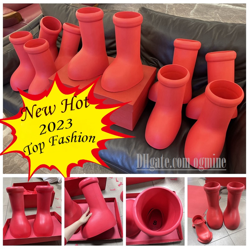 2023 big red boot Mens Womens Designer mschf Thick Bottom Rubber flat Platform Rain Bootie oversized boots big size shoe booties fashion AstroBoy 35-45 hot
2023 big red boot Mens Womens Designer mschf Thick Bottom Rubber flat Platform Rain Bootie oversized boots big size shoe booties fashion AstroBoy 35-45 hot