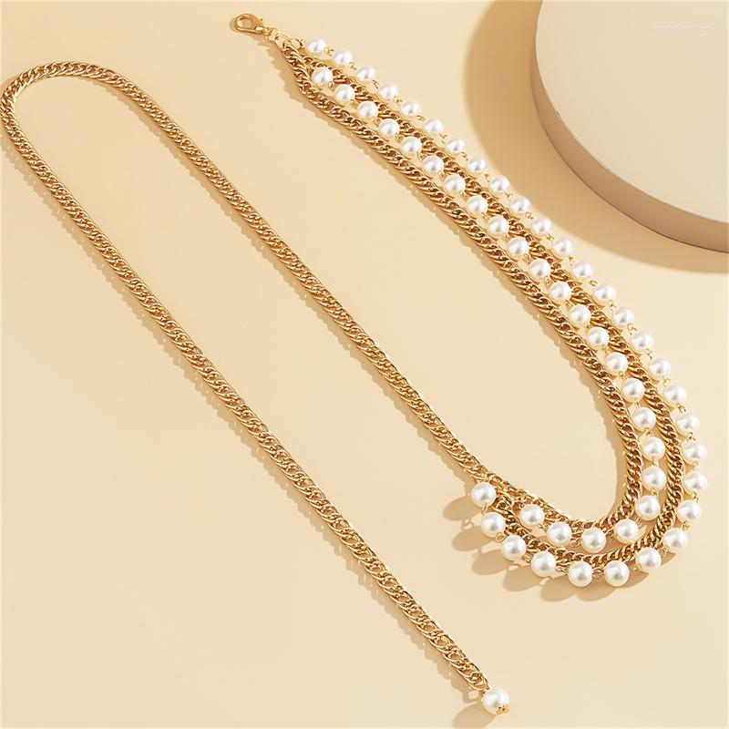 Belts Layered Imitation Pearl Beads Tassel Waist Chain Belt Metal Gold Color Belly Dress Body Fashion Jewelry Accessories
Belts Layered Imitation Pearl Beads Tassel Waist Chain Belt Metal Gold Color Belly Dress Body Fashion Jewelry Accessories