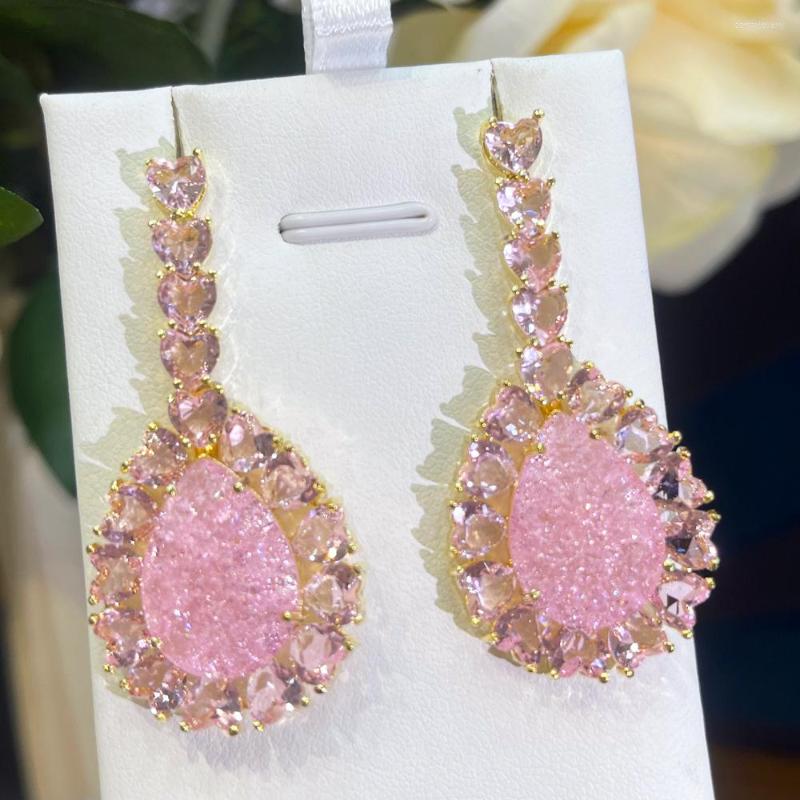 Dangle Earrings Jimbora Personality Girl Rhinestone Water Drop Women's Elegant Temperament Jewelry Accessories High Quality
Dangle Earrings Jimbora Personality Girl Rhinestone Water Drop Women's Elegant Temperament Jewelry Accessories High Quality