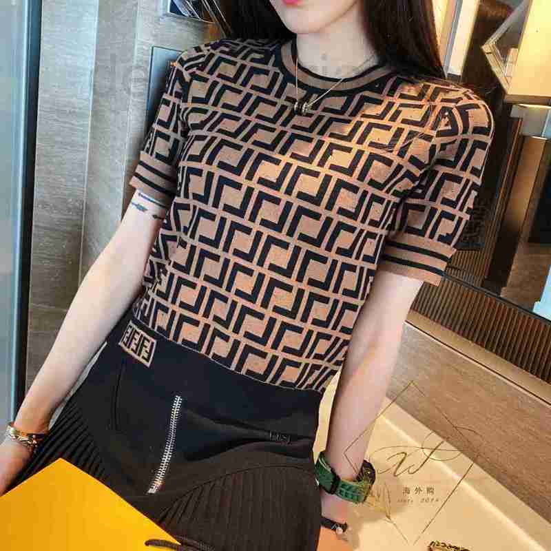Women' Knits & Tees designer 2023 Summer Letter Jacquard New Fashion Trend Temperament Knitwear Top Second Hair TBAR, Brown
Women' Knits & Tees designer 2023 Summer Letter Jacquard New Fashion Trend Temperament Knitwear Top Second Hair TBAR, Brown