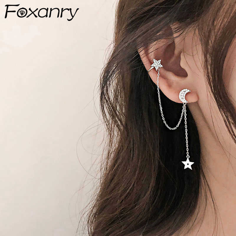 Charm anry Silver Color Tassel Earrings for Women New Fashion Stars Moon Zircon d Earrings Elegant Party Jewelry Gifts L230315
Charm anry Silver Color Tassel Earrings for Women New Fashion Stars Moon Zircon d Earrings Elegant Party Jewelry Gifts L230315
