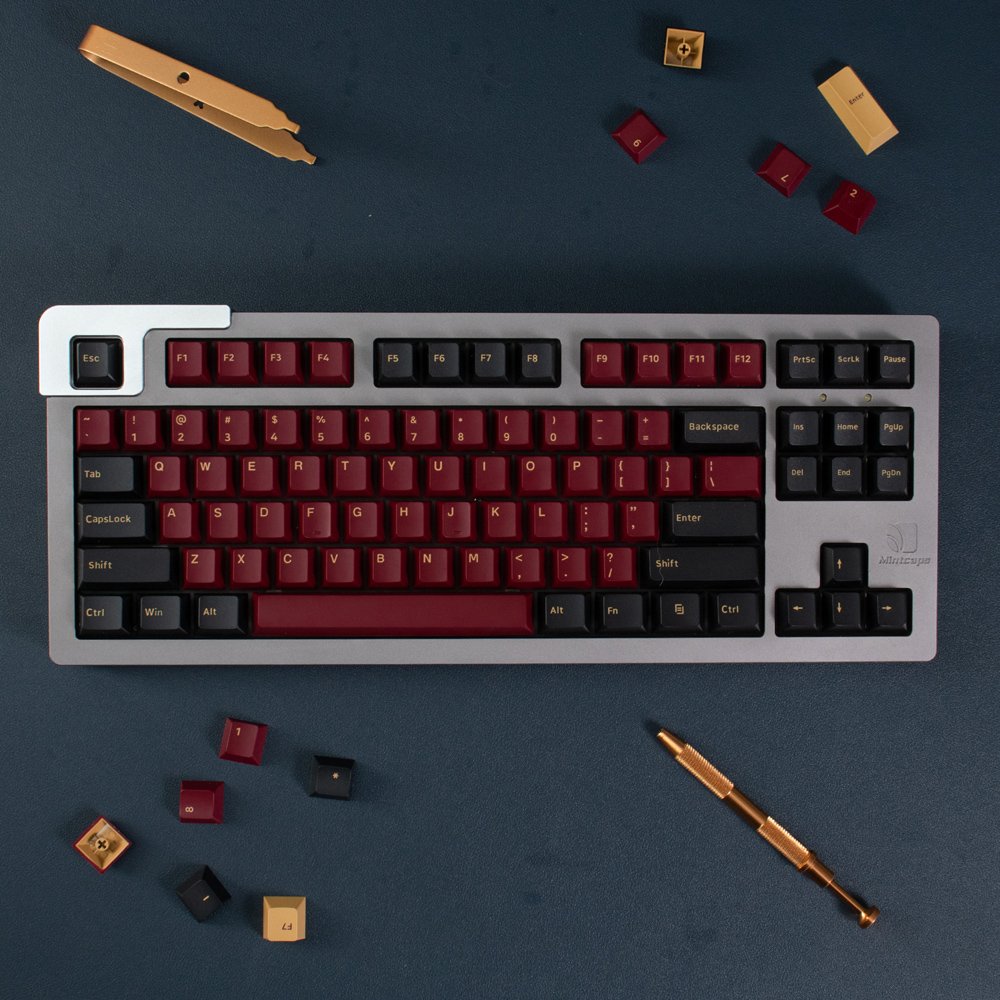 168 Keys PBT Keycap Double Shot Cherry Profile Keycaps English Personality For GMMK Pro Mechanical Keyboard GMK Striker Custom