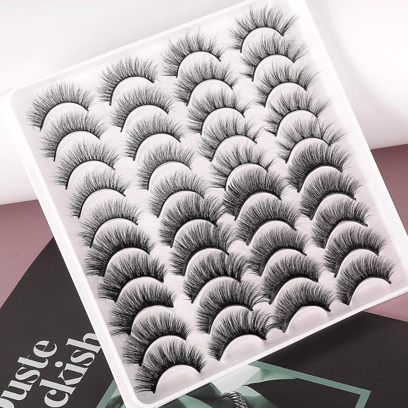 False Eyelashes Pairs 3D Mink Lashes Dramatic Faux Cils Natural Soft EyeLash Extensions Handmade Long Wispy MaquiagemFalse
False Eyelashes Pairs 3D Mink Lashes Dramatic Faux Cils Natural Soft EyeLash Extensions Handmade Long Wispy MaquiagemFalse