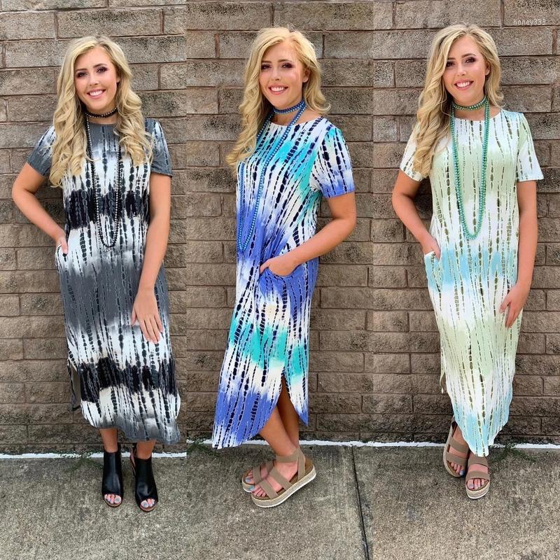 Casual Dresses Women Tie-dye Printed 2023 Spring Summer O Neck Short-sleeved Loose Irregular Gradient Color Pocket Dress Female Indie, Black
Casual Dresses Women Tie-dye Printed 2023 Spring Summer O Neck Short-sleeved Loose Irregular Gradient Color Pocket Dress Female Indie, Black