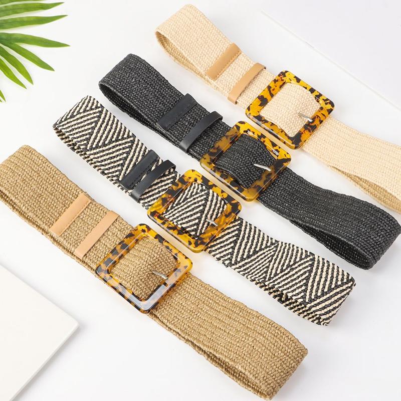 Belts Wooden Buckle Jade Clasp Dress Belt For Women Casual Female Braided Wide Strap Designer Woven Girls Elastic PP Straw BeltBelts, Black
Belts Wooden Buckle Jade Clasp Dress Belt For Women Casual Female Braided Wide Strap Designer Woven Girls Elastic PP Straw BeltBelts, Black