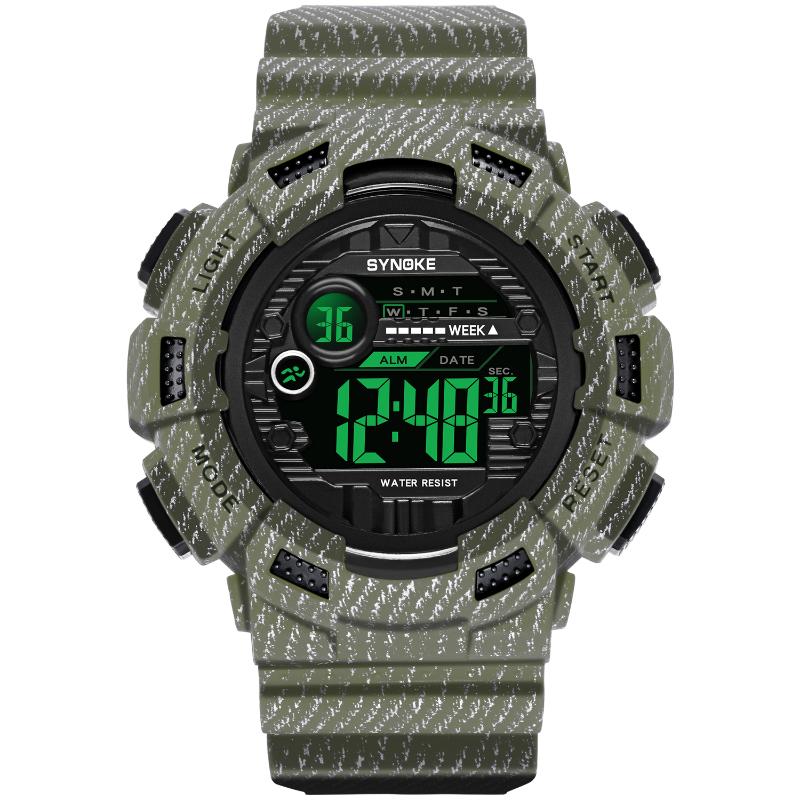 Wristwatches Sport Outdoor Watches Men Digital Multifunction Alarm Chrono 5bar Water Resistant Electronic Led Light Male Wrist Watch Militar, Denim green
Wristwatches Sport Outdoor Watches Men Digital Multifunction Alarm Chrono 5bar Water Resistant Electronic Led Light Male Wrist Watch Militar, Denim green