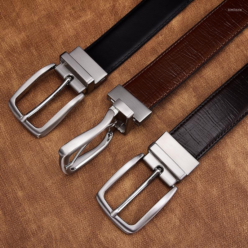 Belts Men's Belt Double-sided Rotating Pin Buckle Durable And Strong Cowhide Factory Direct Casual Fashion Designer, Black
Belts Men's Belt Double-sided Rotating Pin Buckle Durable And Strong Cowhide Factory Direct Casual Fashion Designer, Black