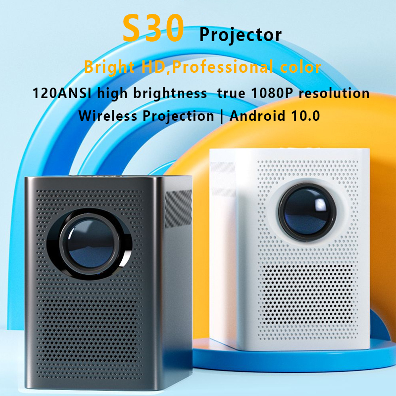 S30 Mini Projectors Wifi Bluetooth Projector 4k1080 HD Android Smart Projetor Proyector Pocket Outdoor Projector Home Wireless