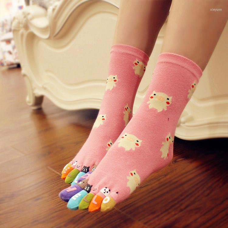 Women Socks 3 Pairs Women's Cotton Five Finger Cartoon Lovely Mid-tube 5 Toe Novelty With Separate Toes, Dark grey
Women Socks 3 Pairs Women's Cotton Five Finger Cartoon Lovely Mid-tube 5 Toe Novelty With Separate Toes, Dark grey