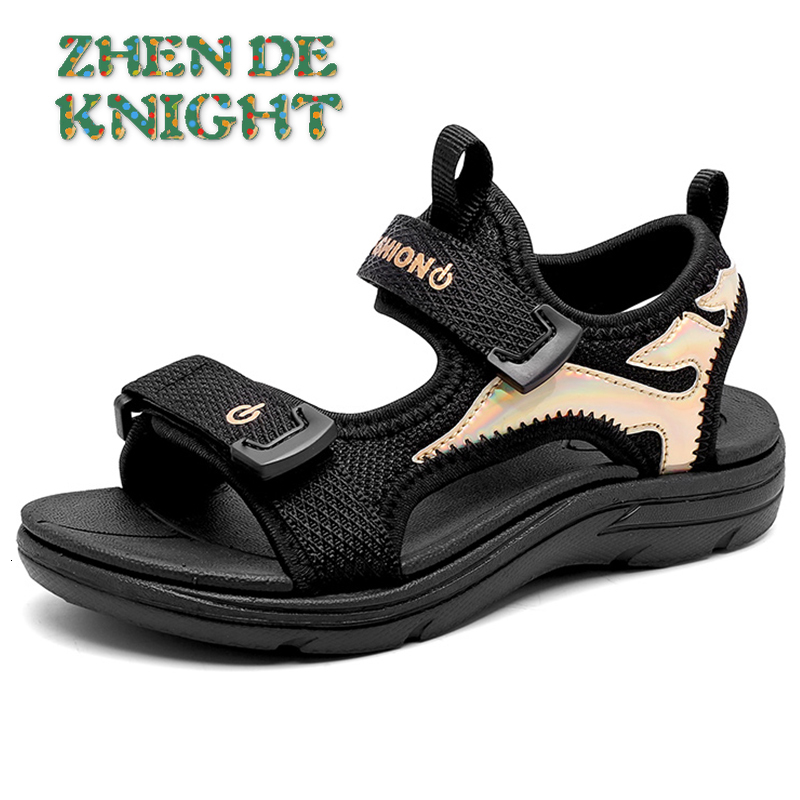 Sneakers Style Children Sandals Outdoor Walking Summer Shoes Boys Anti Slippery Beach Kid Comfortable Soft EU Size 28 38 230310, Black gold
Sneakers Style Children Sandals Outdoor Walking Summer Shoes Boys Anti Slippery Beach Kid Comfortable Soft EU Size 28 38 230310, Black gold