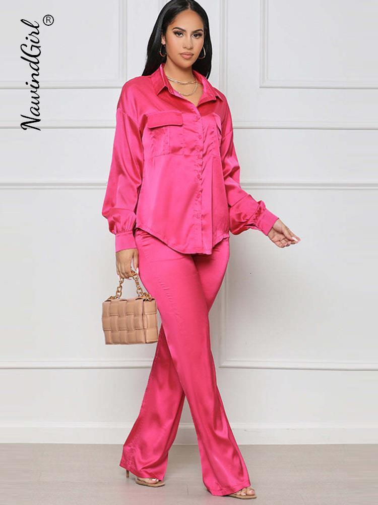 Women's Pants Capris Elegant Satin Women's Matching Sets Casual Long Sleeve Shirt Straight Pants Suit Female Loose Solid Tops Two Pieces Outfits 230316, 03 blue shorts set
Women's Pants Capris Elegant Satin Women's Matching Sets Casual Long Sleeve Shirt Straight Pants Suit Female Loose Solid Tops Two Pieces Outfits 230316, 03 blue shorts set