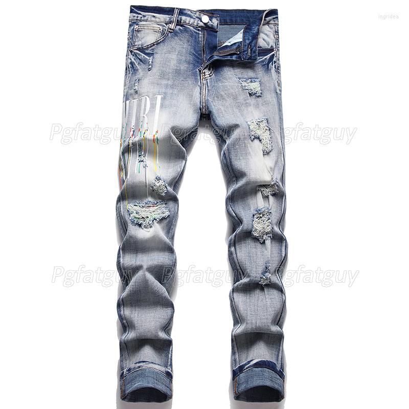 Men's Jeans Ripped Hole Men's Summer Autumn Fashion Paint Print Stretch Slim Skinny Pants Versatile Male Straight Casual Streetwear, 3730
Men's Jeans Ripped Hole Men's Summer Autumn Fashion Paint Print Stretch Slim Skinny Pants Versatile Male Straight Casual Streetwear, 3730