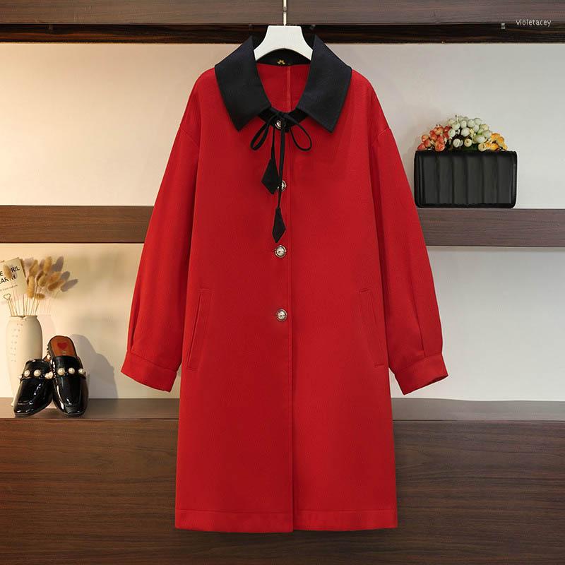 Outerwear 150Kg Plus Size Women's Bust 157 Autumn Winter Loose Single Breasted Lapel Long Woolen Coat Red 6XL 7XL 8XL 9XL 10XL
Outerwear 150Kg Plus Size Women's Bust 157 Autumn Winter Loose Single Breasted Lapel Long Woolen Coat Red 6XL 7XL 8XL 9XL 10XL