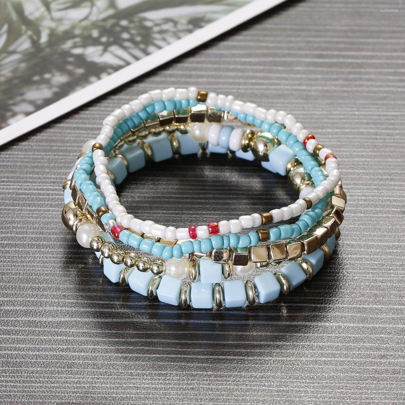 Strand Bohemian Crystal Rice Beads Bracelet Women Geometric Natural Stone Multi-layer Elastic Bracelets Set 2023 Fashion Jewelry Gift
Strand Bohemian Crystal Rice Beads Bracelet Women Geometric Natural Stone Multi-layer Elastic Bracelets Set 2023 Fashion Jewelry Gift