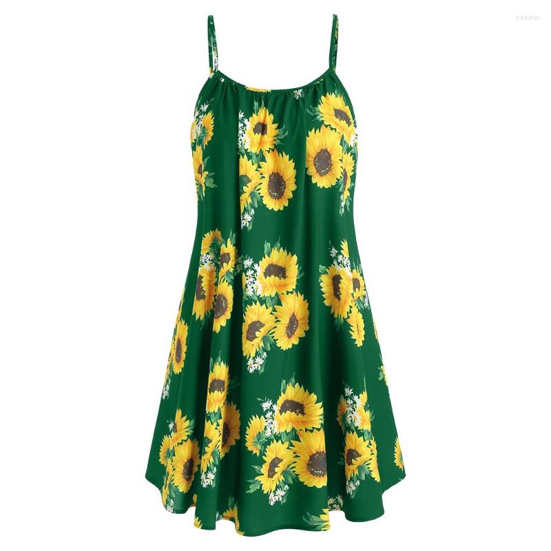 Casual Dresses Fashion Women Neck Sleeveless Draped Sunflower Print Strap Mini Dress, Wine
Casual Dresses Fashion Women Neck Sleeveless Draped Sunflower Print Strap Mini Dress, Wine