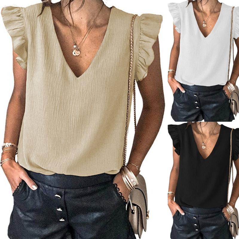 Women' Tanks Women Summer Ruffle Cap Sleeve Blouse Sexy Deep V Neck Simple Solid Color Sleeveless Tank Top Loose Pullover Tunic Shirt, Khaki
Women' Tanks Women Summer Ruffle Cap Sleeve Blouse Sexy Deep V Neck Simple Solid Color Sleeveless Tank Top Loose Pullover Tunic Shirt, Khaki