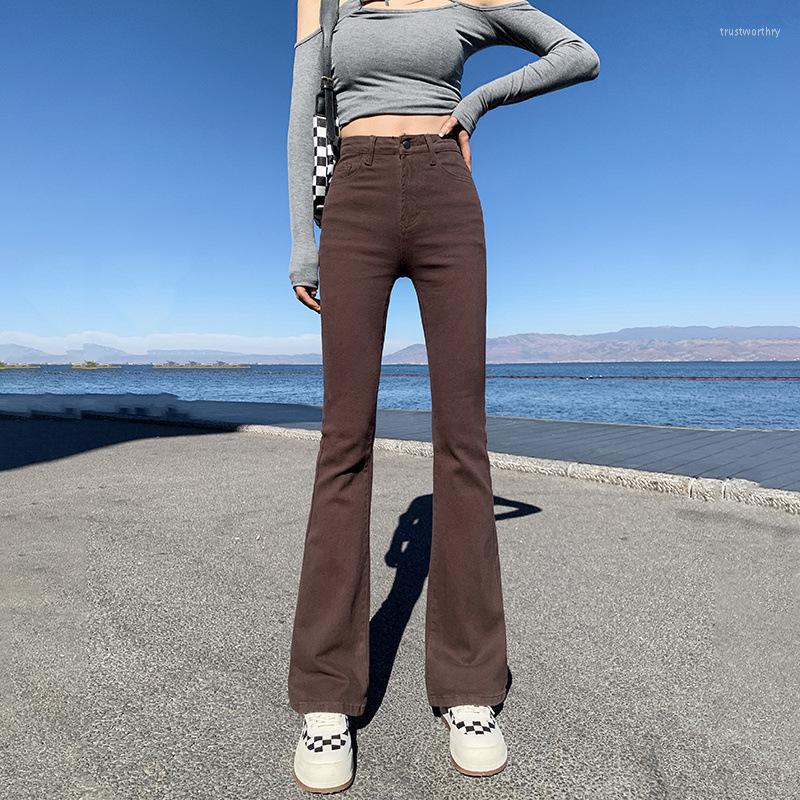 Women's Jeans Coffee Color Micro Ripped For Women 2023 Spring/Autumn High Waist Slim Personality Spice Flared Pants Clothing, Light blue 9
Women's Jeans Coffee Color Micro Ripped For Women 2023 Spring/Autumn High Waist Slim Personality Spice Flared Pants Clothing, Light blue 9