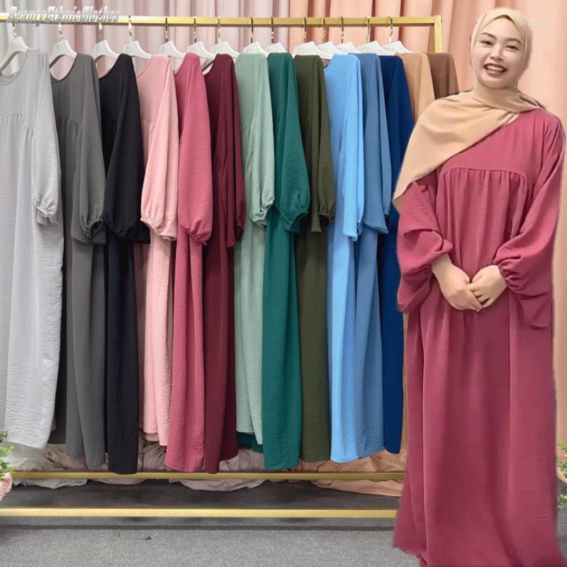 Ethnic Clothing Ramadan Vestidos Casual Long Sleeve Abaya Kaftan Muslim Islamic Dubai Pleated Gown Moroccan Caftan Turkey Robe
Ethnic Clothing Ramadan Vestidos Casual Long Sleeve Abaya Kaftan Muslim Islamic Dubai Pleated Gown Moroccan Caftan Turkey Robe