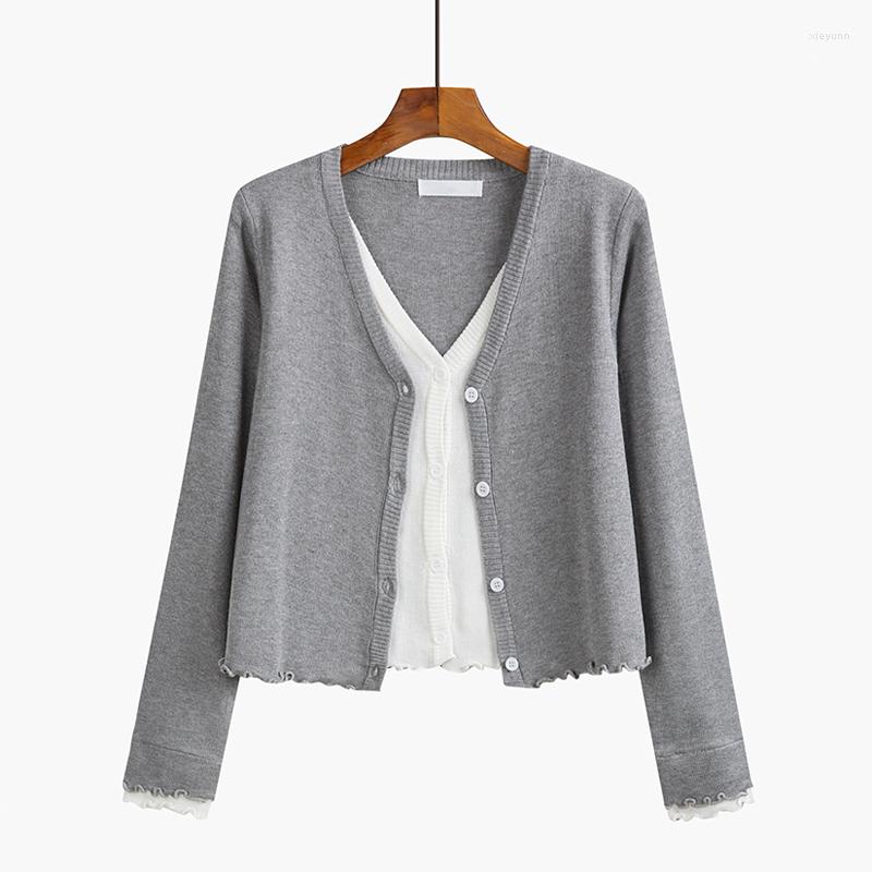 Women' Knits Candy Color Knitted Cardigan Women Autumn Long Sleeve Casual 2023 Sweaters Female Short Top, Gray
Women' Knits Candy Color Knitted Cardigan Women Autumn Long Sleeve Casual 2023 Sweaters Female Short Top, Gray