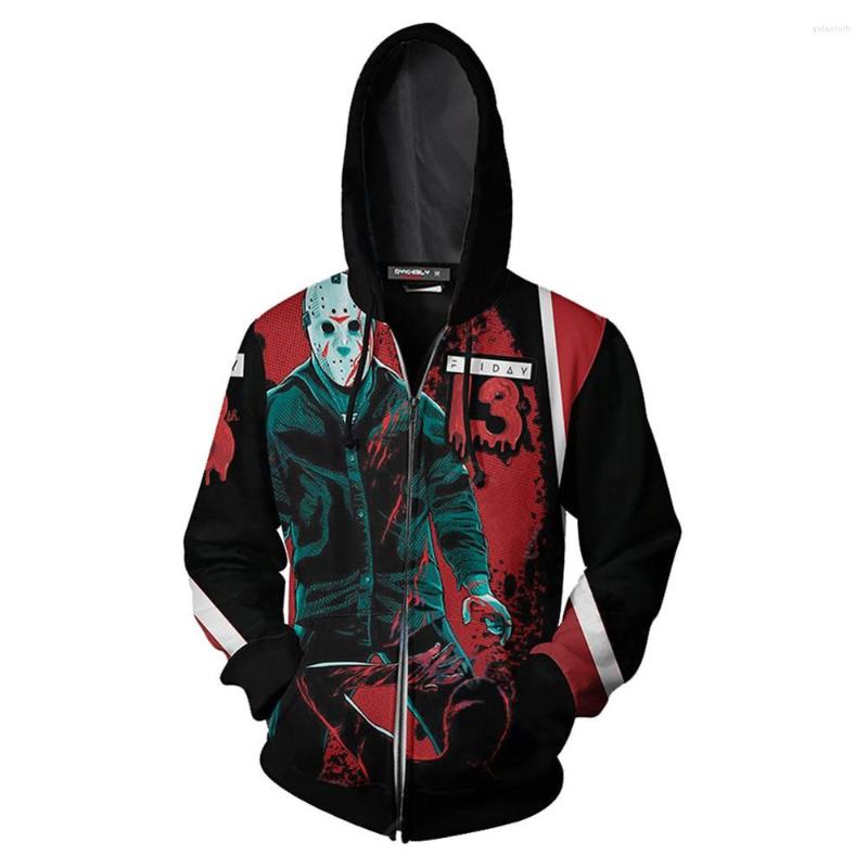 Men' Hoodies Friday The 13th 3D Printed Zipper Up Sweatshirt Pullover Coat Jacket, Picture shown
Men' Hoodies Friday The 13th 3D Printed Zipper Up Sweatshirt Pullover Coat Jacket, Picture shown