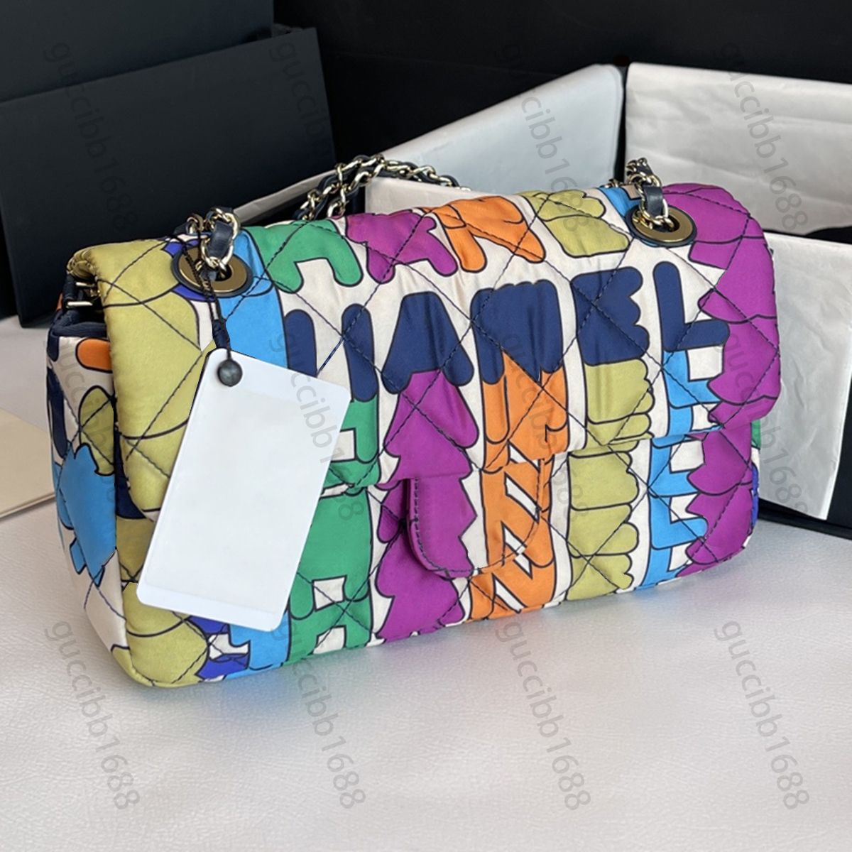 10A Mirror Quality Designer Small Classic Flap Bag Womens Printed Fabric Multicolor Quilted Purse Crossbody Leather Shoulder Chain Box Bags Top Tier Luxury Handbag, Upload pics to contact us
10A Mirror Quality Designer Small Classic Flap Bag Womens Printed Fabric Multicolor Quilted Purse Crossbody Leather Shoulder Chain Box Bags Top Tier Luxury Handbag, Upload pics to contact us