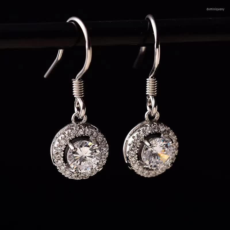 Dangle Earrings Round Moissanite Hook S925 Sterling Silver Drop For Women Diamond Jewelry White D Color Total 1ct
Dangle Earrings Round Moissanite Hook S925 Sterling Silver Drop For Women Diamond Jewelry White D Color Total 1ct