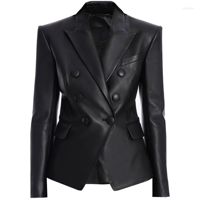 Women's Suits 2023 Spring And Summer Quality Leather Material Casual Suit Blazers High Simple Elegant Ladies Jacket, Black
Women's Suits 2023 Spring And Summer Quality Leather Material Casual Suit Blazers High Simple Elegant Ladies Jacket, Black