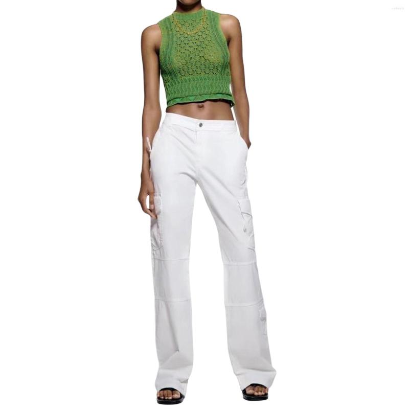 Women' Tanks Women Summer Crop Tank Top Sleeveless Knitted Crochet Variegated Crew Short Shirt Ladies Casual Slim Navel Vest, Green
Women' Tanks Women Summer Crop Tank Top Sleeveless Knitted Crochet Variegated Crew Short Shirt Ladies Casual Slim Navel Vest, Green