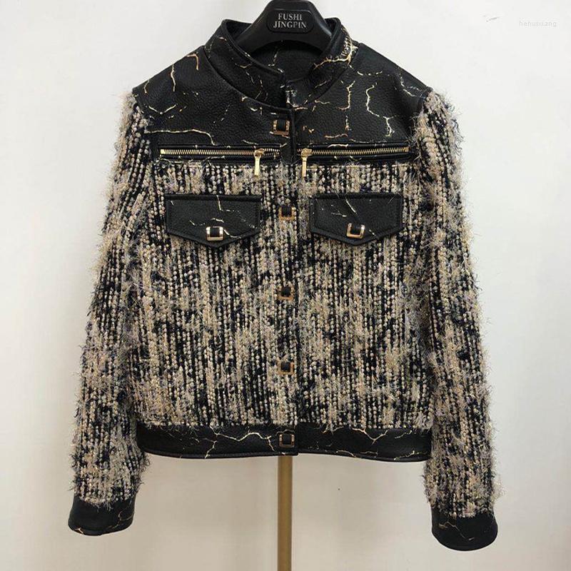Women' Leather Natural Real Sheepskin Coat Spring Women 2023 Mujeres Abrigos Genuine Jacket Patchwork Woolen High Quality Outerwear
Women' Leather Natural Real Sheepskin Coat Spring Women 2023 Mujeres Abrigos Genuine Jacket Patchwork Woolen High Quality Outerwear