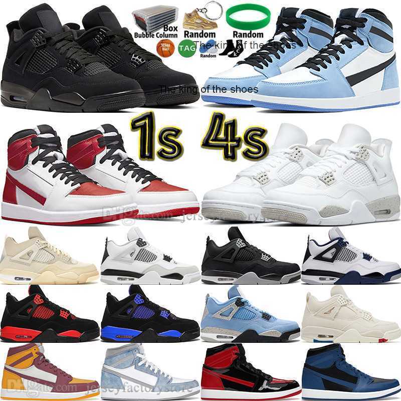 

2023 OG2023 OG Black Cat White Oreo Sail Military 4 4s Mens Basketball Shoes 1 1s University Blue Heritage Patent Bred Dark Mocha Fire Red Thunder Men