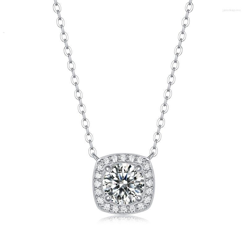 Chains Round Moissanite Pendant Necklace 925 Silver Square Elegant One Pendants Chain Necklaces For Women Gift
Chains Round Moissanite Pendant Necklace 925 Silver Square Elegant One Pendants Chain Necklaces For Women Gift