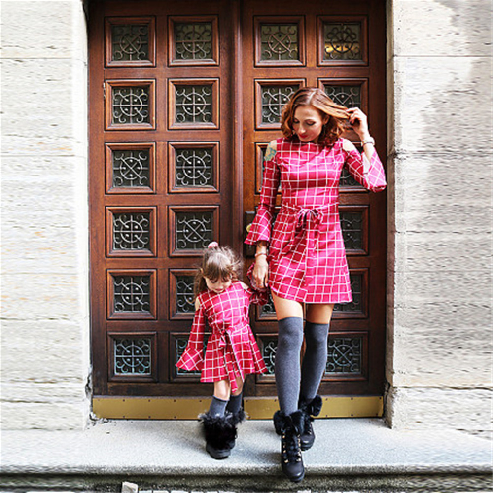 Family Matching Outfits Mother Daughter Dresses summer dress Match Mom Daughter dresses Fashion Kid mommy And Me Clothes Family Matching Outfits 23031