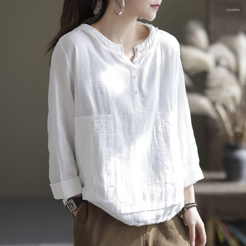Women's Blouses Women's Cotton Linen Hooded Shirt Vintage Spring Loose Thin Pullover Long Sleeve Top Simple Solid Ladies Tops Fashion, Green
Women's Blouses Women's Cotton Linen Hooded Shirt Vintage Spring Loose Thin Pullover Long Sleeve Top Simple Solid Ladies Tops Fashion, Green