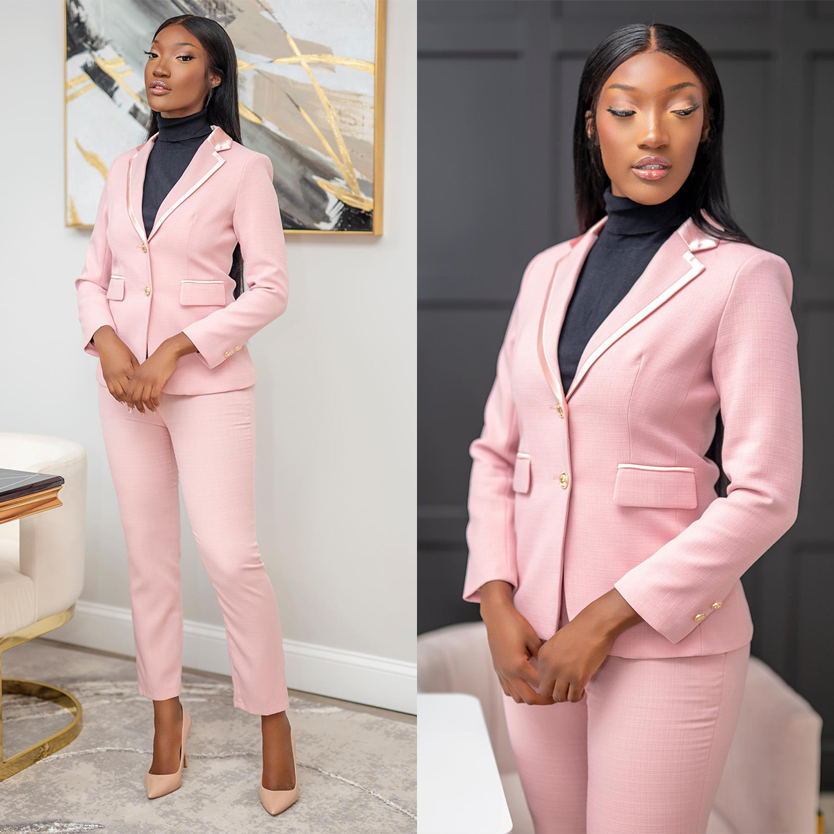 Elegant Women Blazer Suits Tailored Lady Hot Pink Pants Sets Prom Formal Guest Wear For Wedding 2 Pieces
Elegant Women Blazer Suits Tailored Lady Hot Pink Pants Sets Prom Formal Guest Wear For Wedding 2 Pieces